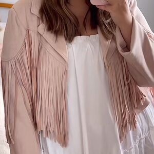 Pink Fringe Jacket